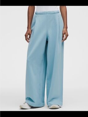 Lululemon French Terry Wide Leg Jogging Pants in Seafoam 🌊
